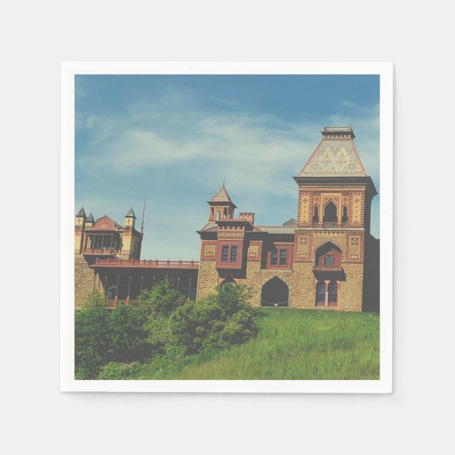 Artist Frederic Edwin Church Hudson, NY Estate Napkins (Front)