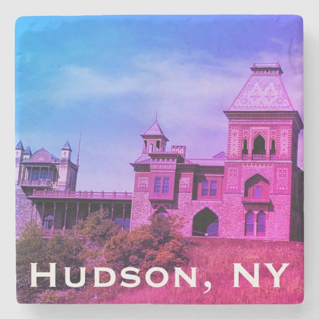 Artist Frederic Edwin Church Hudson, NY Estate Stone Coaster (Front)