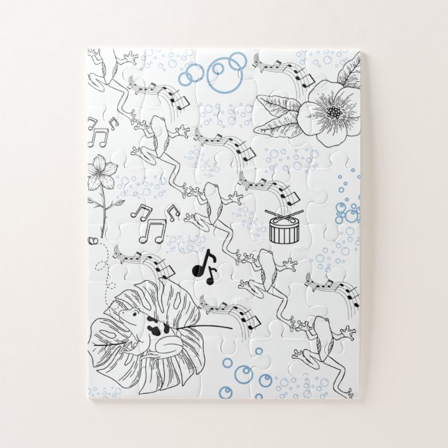 Artist Frog Puzzle (Vertical)