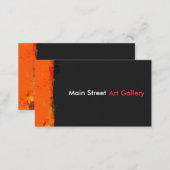 Artist Gallery  Watercolor Splat Splashes Abstract Business Card (Front/Back)