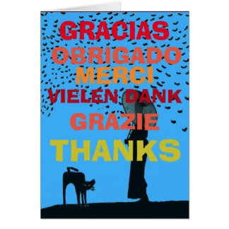 Artist, Gratitude in several languages,  edit text Cards