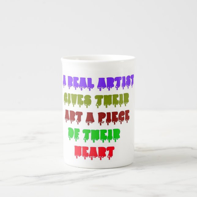 Artist Hearts And Art And Soul Bone China Mug (Front)