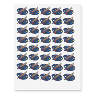 "Artist in Blue Jeans" Temporary Tattoo Sheet
