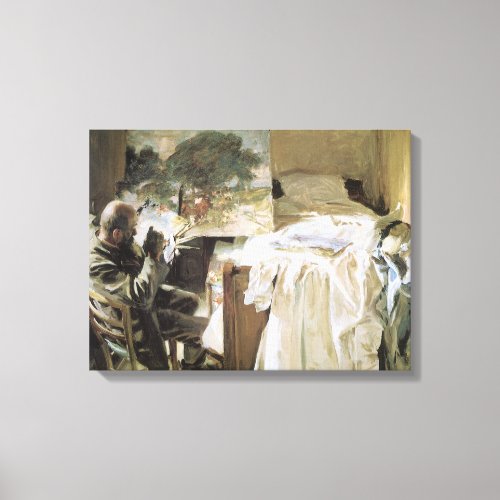 Artist in His Studio by John Singer Sargent Canvas Print