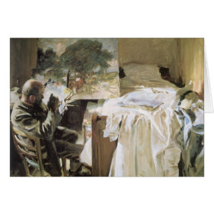 Artist in His Studio by John Singer Sargent Cards