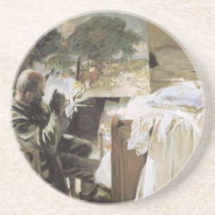 Artist in His Studio by John Singer Sargent Coaster