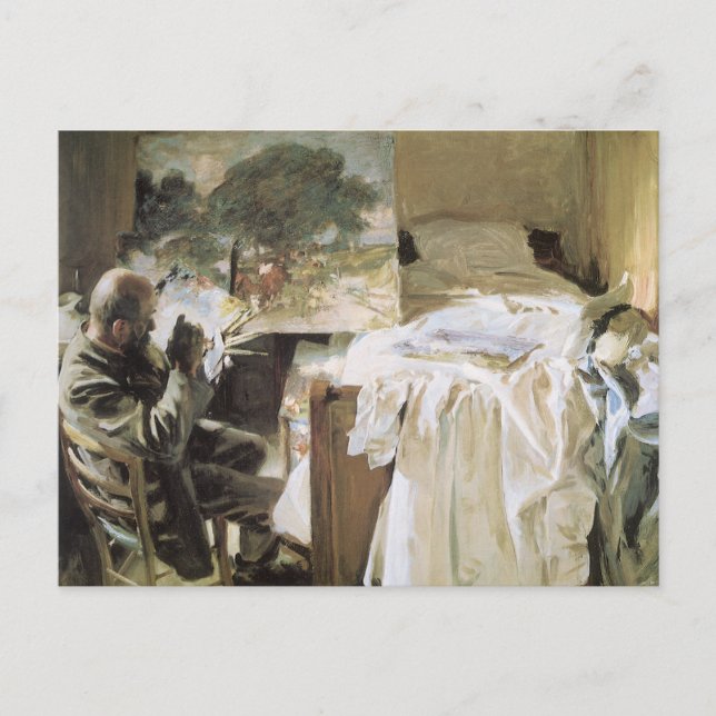 Artist in His Studio by John Singer Sargent Postcard (Front)