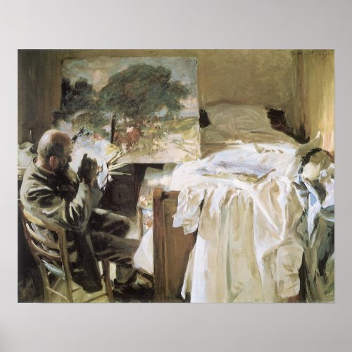 Artist in His Studio by John Singer Sargent Poster