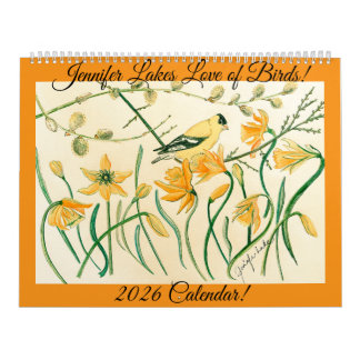 Artist Jennifer Lake’s 2026 Bird Calendar