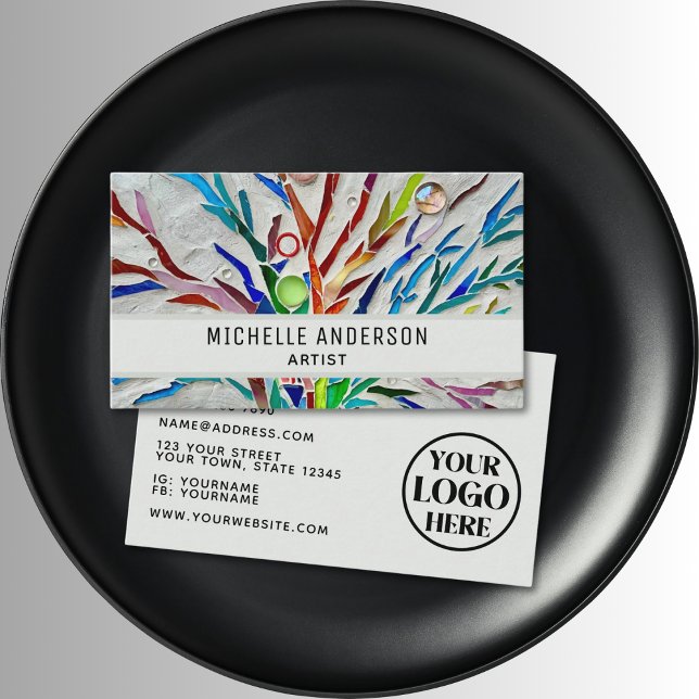 Artist Logo Colorful Business Card (Creator Uploaded)