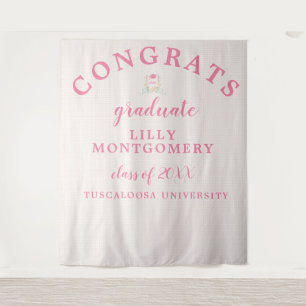 Artist Monogram Graduation Photo Backdrop