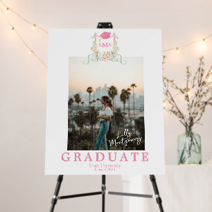 Artist Monogram Photo Graduation Sign