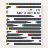 Sketchbook: Blank Pages, 8.5 x 11 inches, Ske Notebook, Zazzle