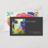 Artist or Photographer Photography Black Photo Business Card (Front/Back)