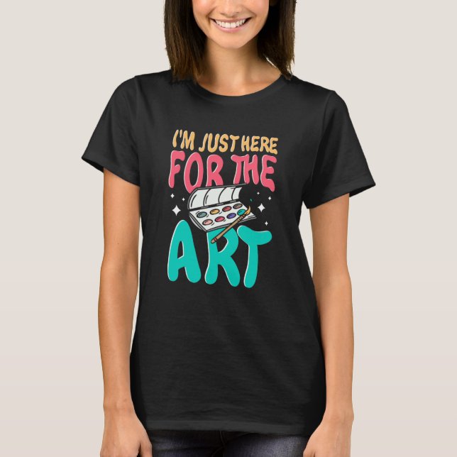 Artist Outfit Apparel for Painter Sketching Paint  T-Shirt (Front)