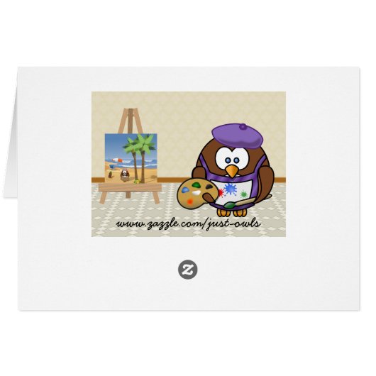 artist owl (Back Horizontal)