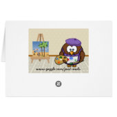 artist owl cards (Back Horizontal)