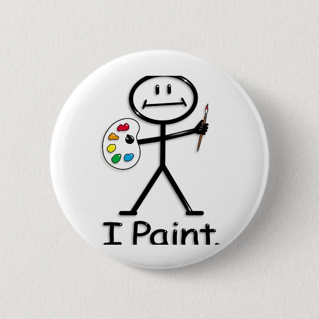 Artist:paint Pinback Button (Front)