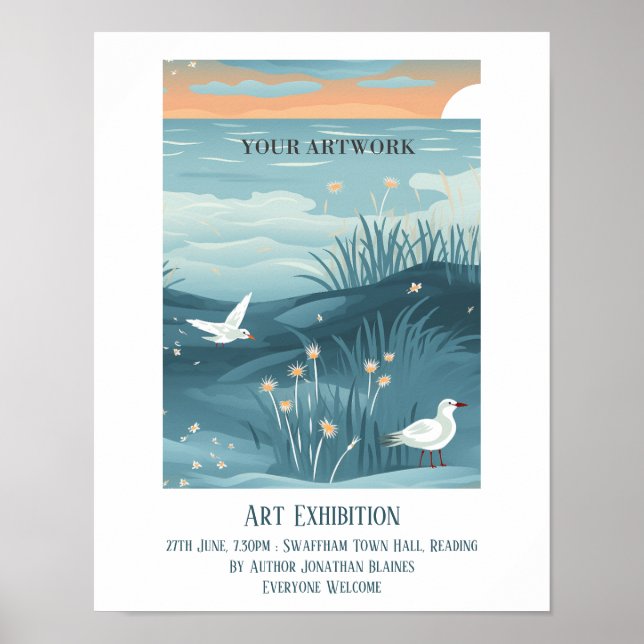 Artist Painter Art Exhibition Promotional Poster (Front)