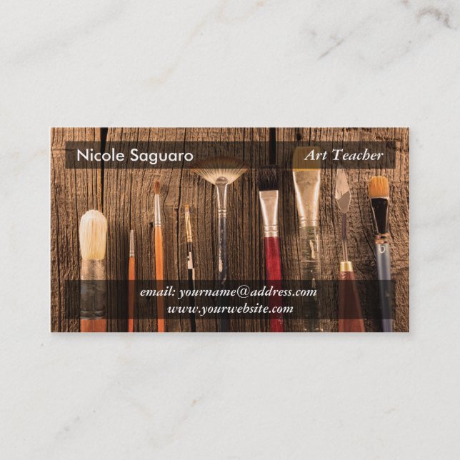 Artist Painter Business Card (Front)