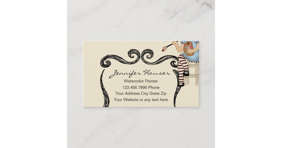 Artist Painter Business Cards | Zazzle