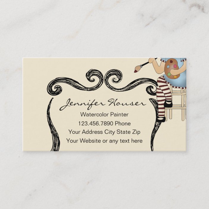 Artist Painter Business Cards Zazzle Com   Artist Painter Business Cards Rfa7810bad4d0483e90d839c0badab691 Tcvq6 704 