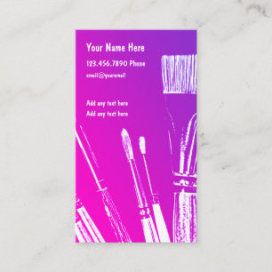 Artist Painter Business Cards Design Template