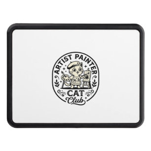 Artist Painter Cat Funny Cat Graphic - Artist Pain Hitch Cover