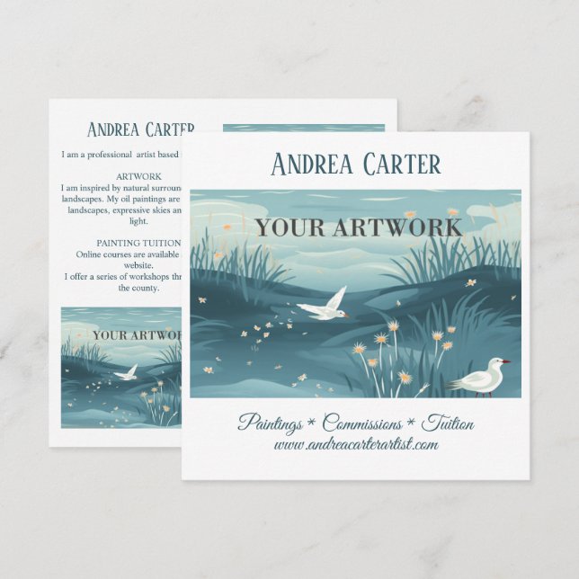 Artist Painter Promotional Card (Front/Back)