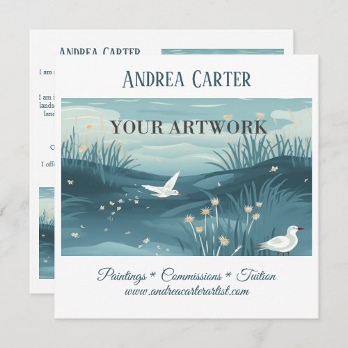 Artist Painter Promotional Card