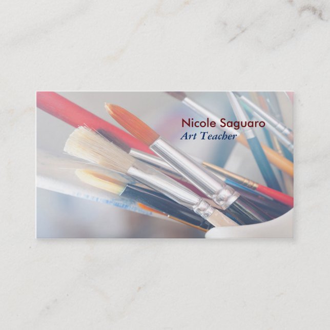 Artist Painter Teacher Business Card (Front)