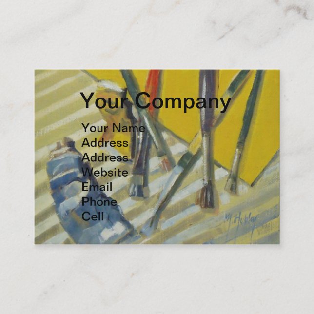 Artist Painter's Palette Colorful Paint  Business Card (Front)