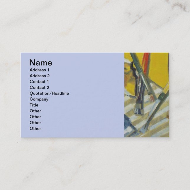 Artist Painter's Palette Colorful Paint  Business Card (Front)