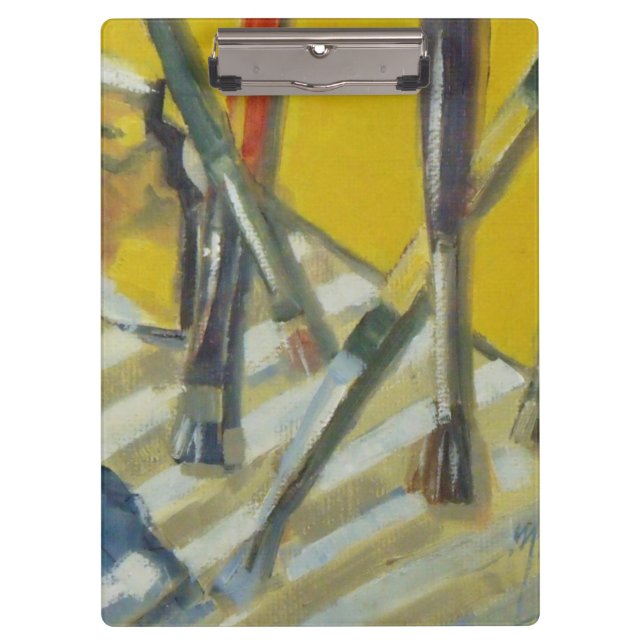 Artist Painter's Palette Colorful Paint  Clipboard (Front)