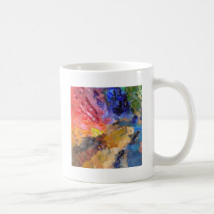 Artist Painter's Palette Colorful Paint Coffee Mug