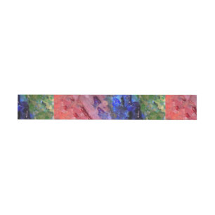 Artist Painter's Palette Colorful Paint  Wrap Around Label