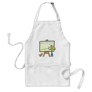 Artist Painting Adult Apron