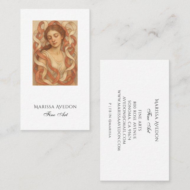 Artist Painting  Business Card (Front/Back)