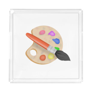 Artist Palette Acrylic Tray