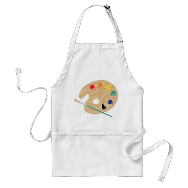 Artist Palette Adult Apron (Front)
