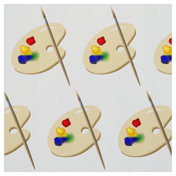 Paint Palette Art Fabric Zazzle