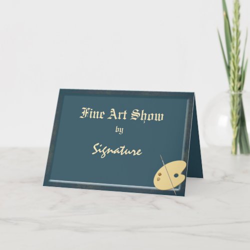 Artist Palette Art Show Invitation Greeting Card