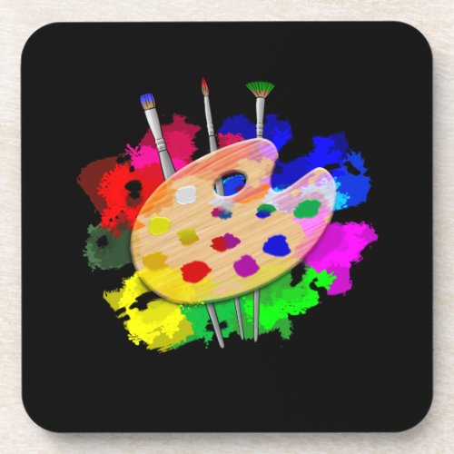 Artist Palette Artist Beverage Coaster