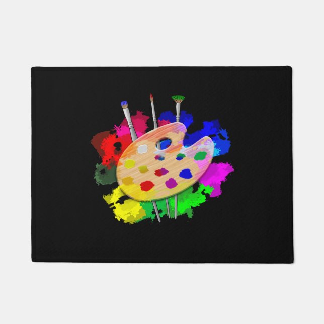 Artist Palette Artist Doormat (Front)