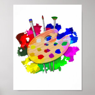 Artist Palette Artist Poster
