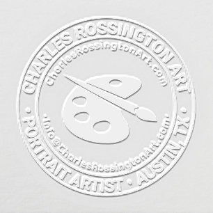Artist Palette Business Name Location URL Email Embosser