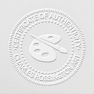Artist Palette Certificate of Authenticity #2 Embosser