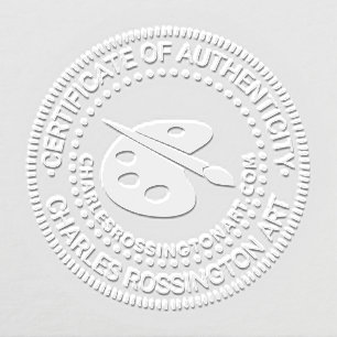 Artist Palette Certificate of Authenticity #2 URL Embosser