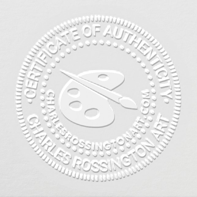 Artist Palette Certificate of Authenticity #2 URL Embosser (Design)