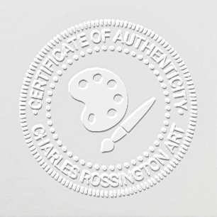 Artist Palette Certificate of Authenticity #3 Embosser